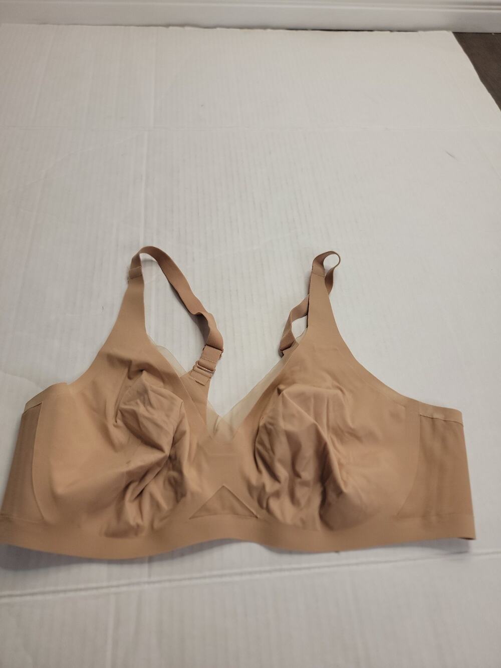 HoneyLove CrossOver Bra Wireless Seamless Bonded Tan 1X BRBR00018